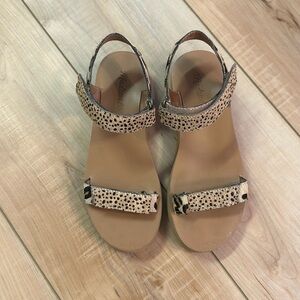 Madewell Maggie sandal in leopard spot